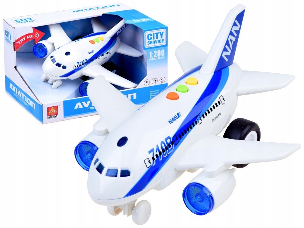 Levně interaktivní letadlo se zvukem světla ZA2433