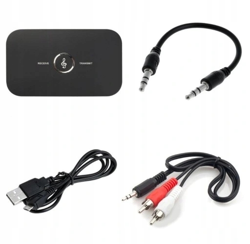 Adapter Bluetooth DexXer Transmiter Bluetooth Złącza minijack 3,5 mm microUSB AUX RCA Line Out
