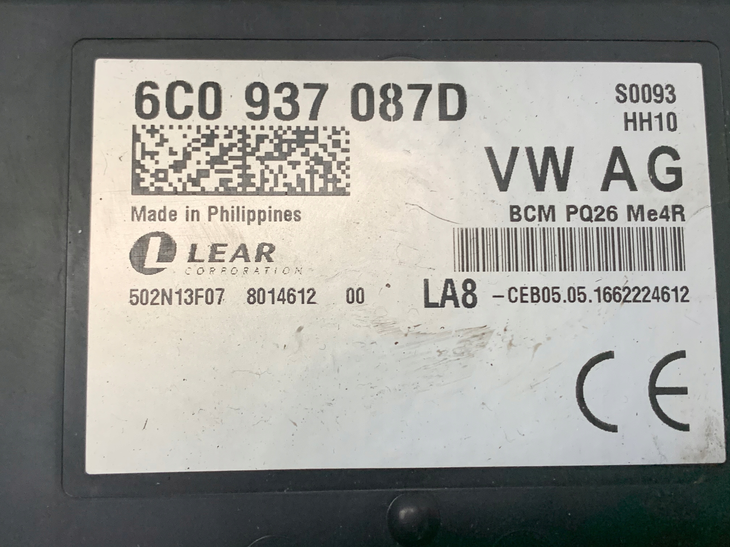 control unit computer dials VW Polo 6C 1.4 TDI CUS