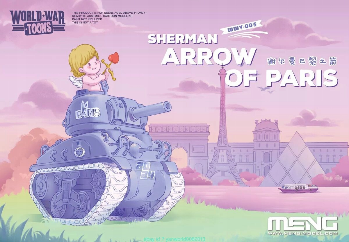 Meng WWV005 Sherman Arrow of Paris – model pro skládání