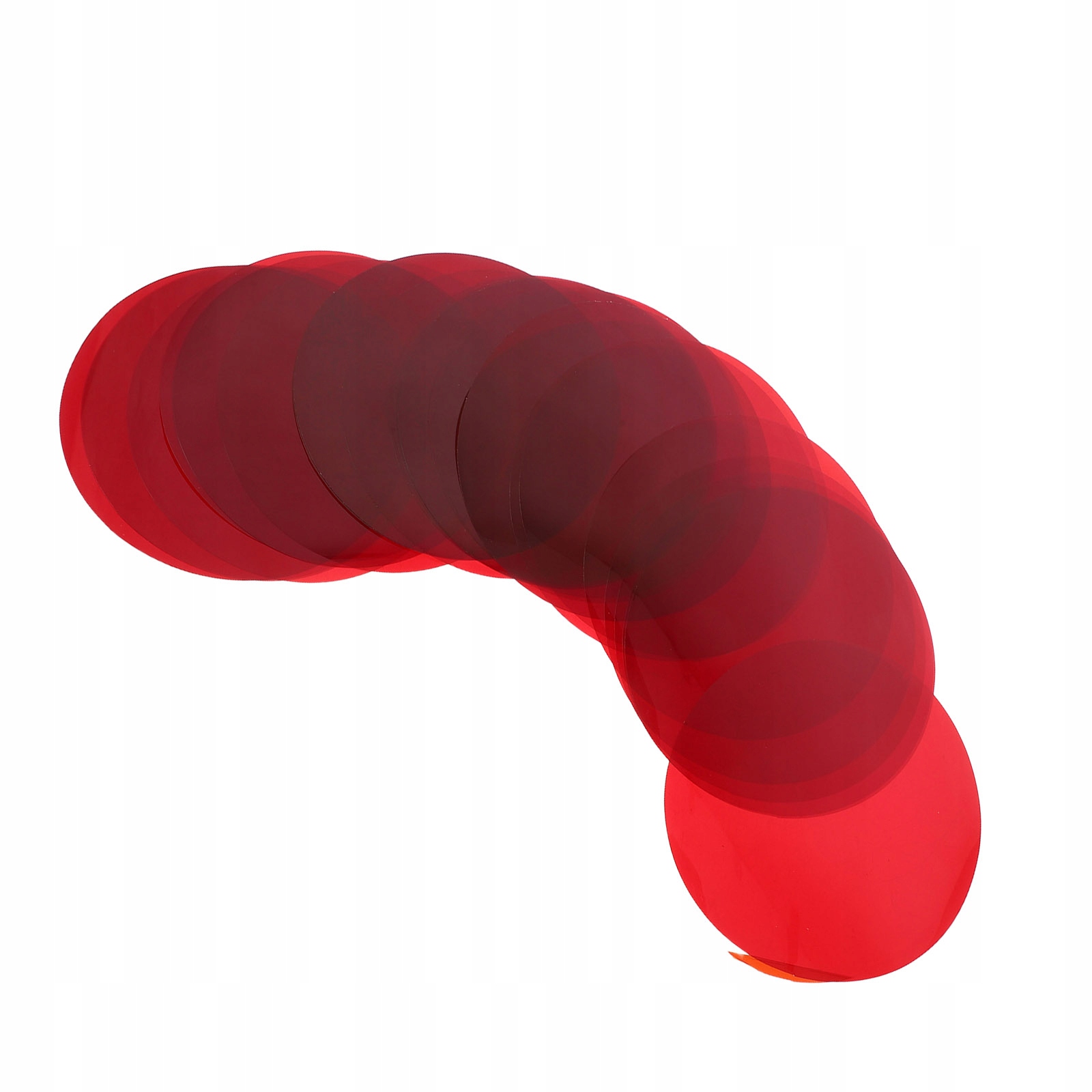 30 SZTUK SAMOPRZYLEPNYCH CZERWONYCH FILTRÓW KORYGUJĄCYCH KOLOR DO OŚWIETLENIA