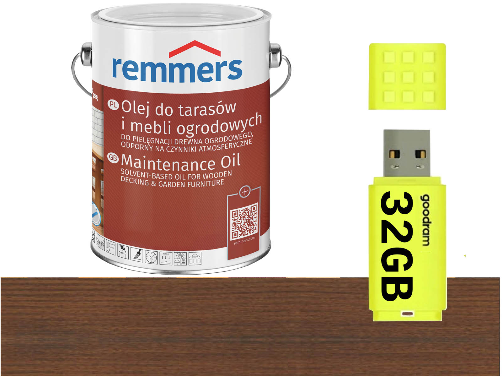 Remmers Pflege-ol olej na dřevo na terase 5L Ořech