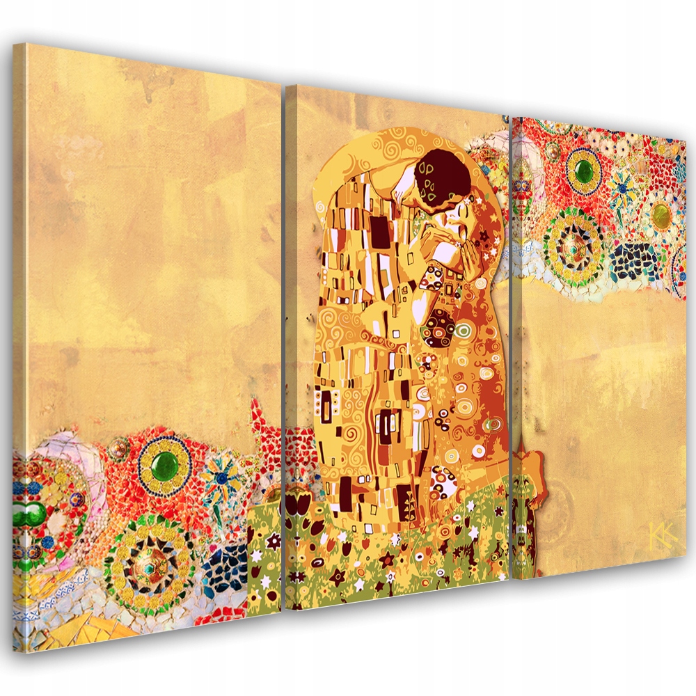 3-dielny obraz na plátne, Splnenie Žena Abstrakcia 90x60