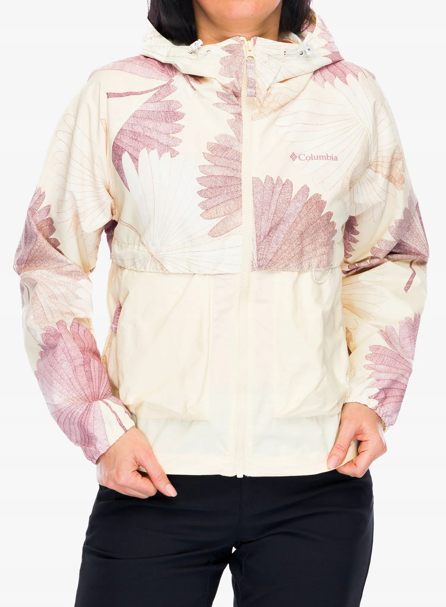 Dámská větrovka Columbia Spire Valley Printed Windbreaker citronově praná velikost S