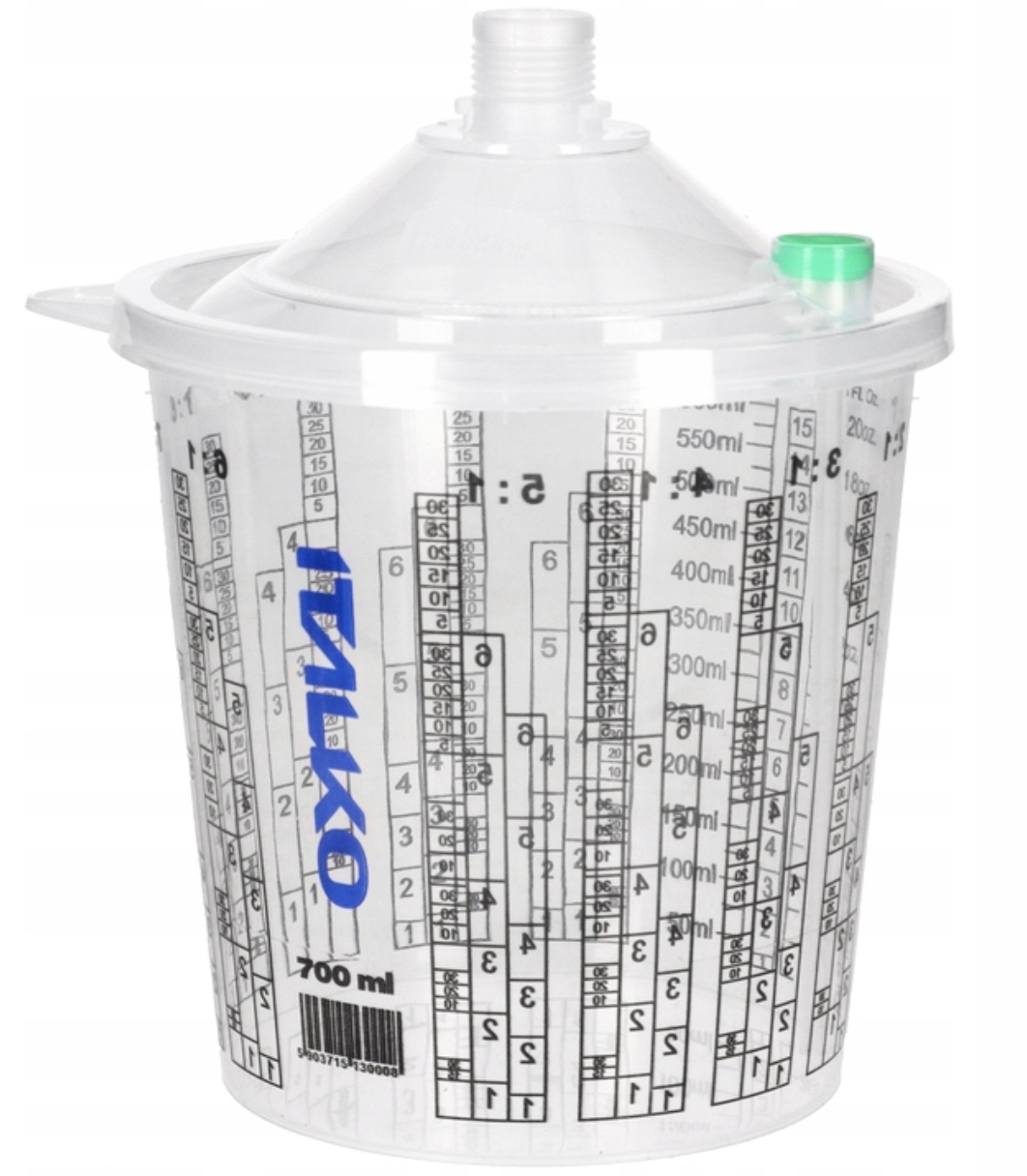 50x Lakovací Hrnček 700ML S Rozdeľovačkou 50x Krytka so sitkom 190um