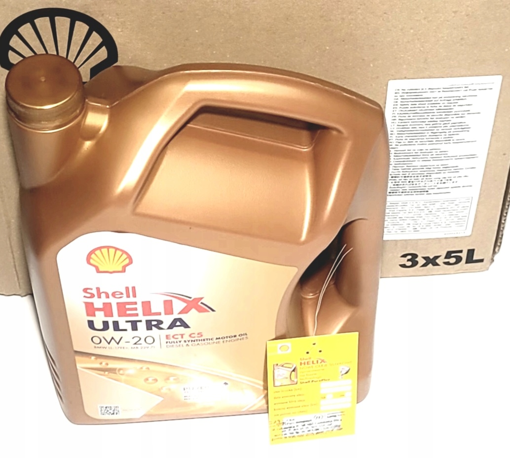 Olej Silnikowy Shell Helix Ultra 0W20 Ect C5 MB229.71 Bmw Longlife-17 Fe