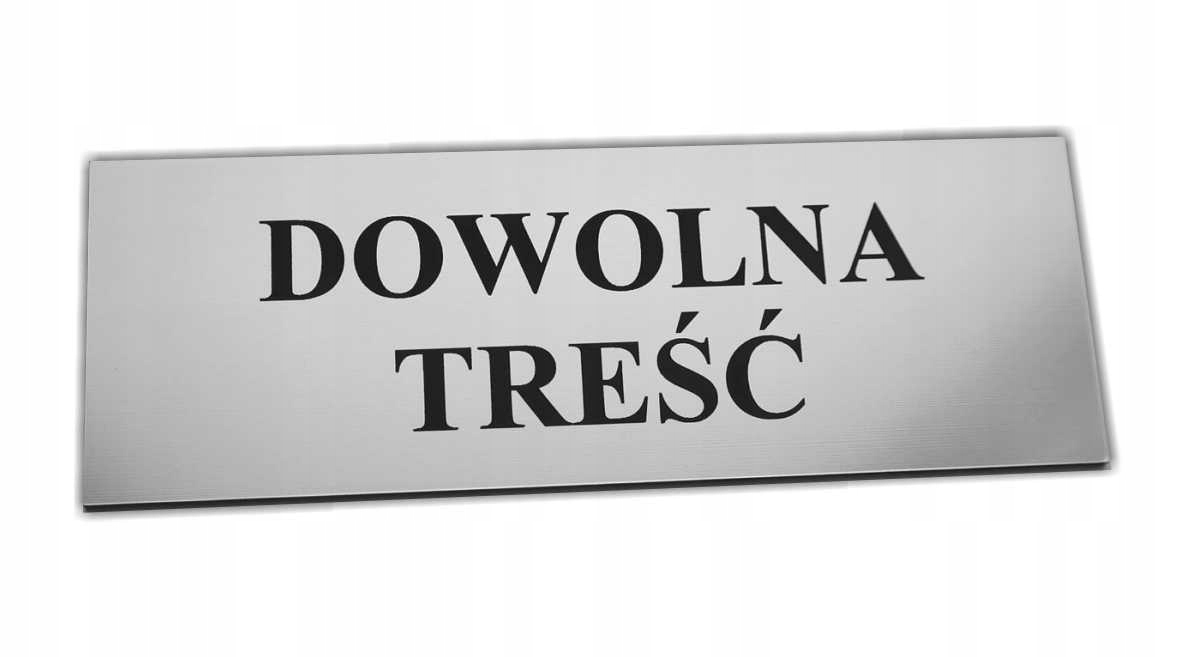 TABLICZKA na drzwi 20x7cm DOWOLNA TREŚĆ Szerokość produktu 20 cm