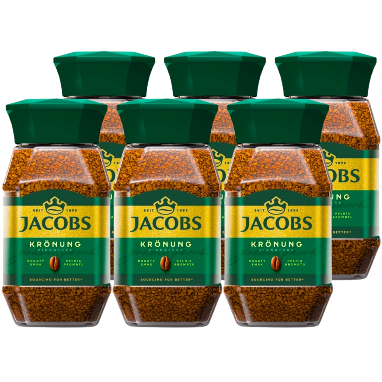 Levně Jacobs Krönung Káva 200 g x 6 kusů