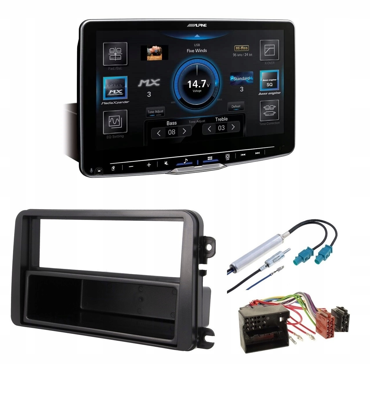 Alpine ILX-F905D Autorádio 1DIN Apple CarPlay Android Auto pre Vw T5