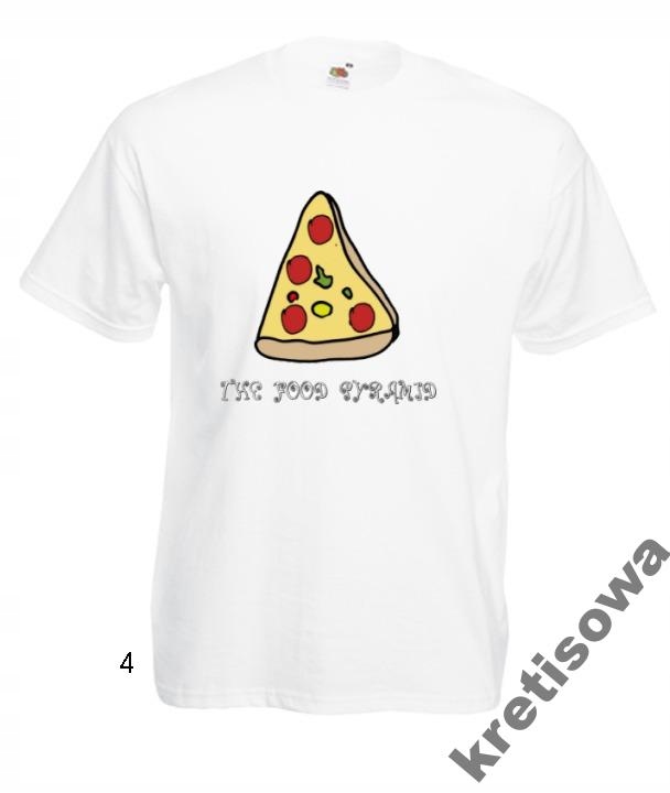 

Koszulka Męska Dla Miłośników Pizzy Pizza Rozmiary