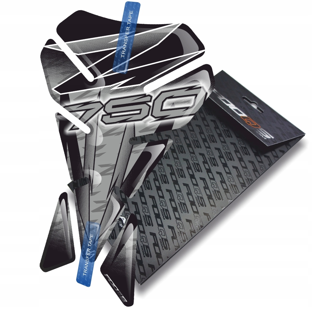 Tank-pad V1 od firmy Fooqs pro Kawasaki Z 750 Stříbrný