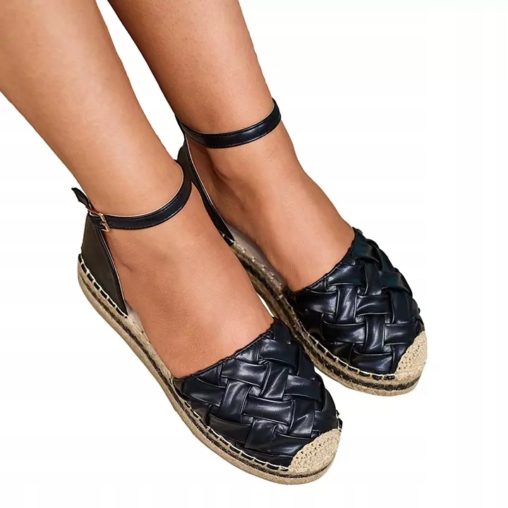 

JH205 Czarne Espadryle Damskie Cacod 39