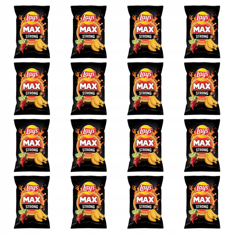 Lay's Max Strong Chilli&amp;Lime 190g X16