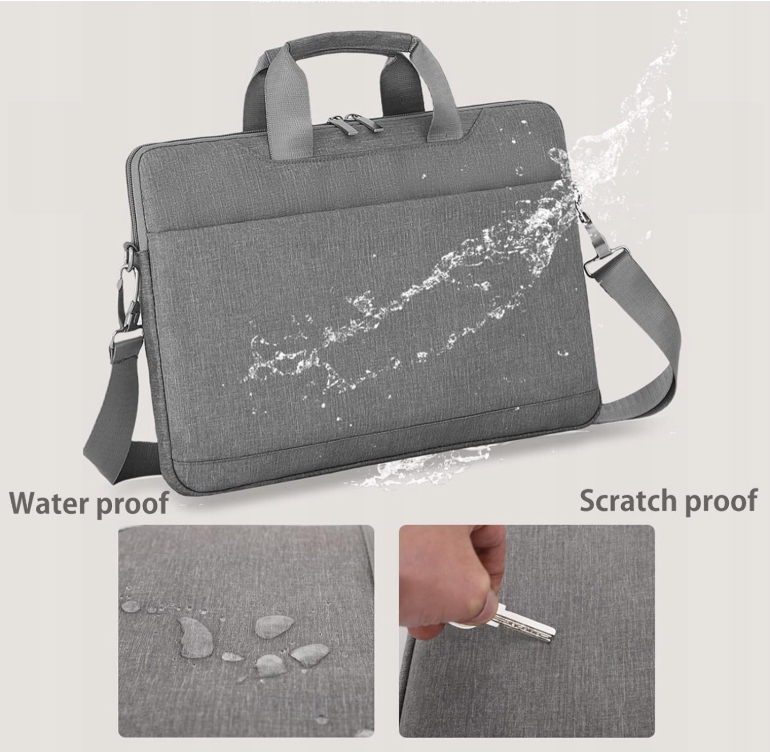 Torba Na Laptop 15,6 Na Ramię Dokumenty Czarna