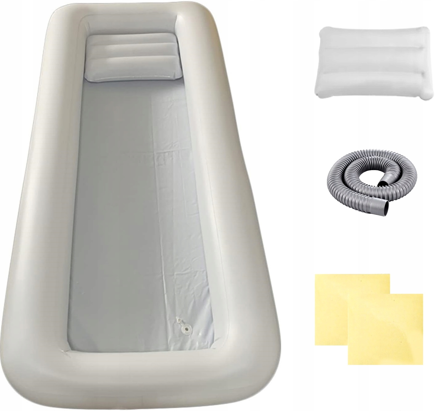 Dmuchana składana wanna dla dorosłych WN-05 195 x 90 cm – Wymiary i wariant