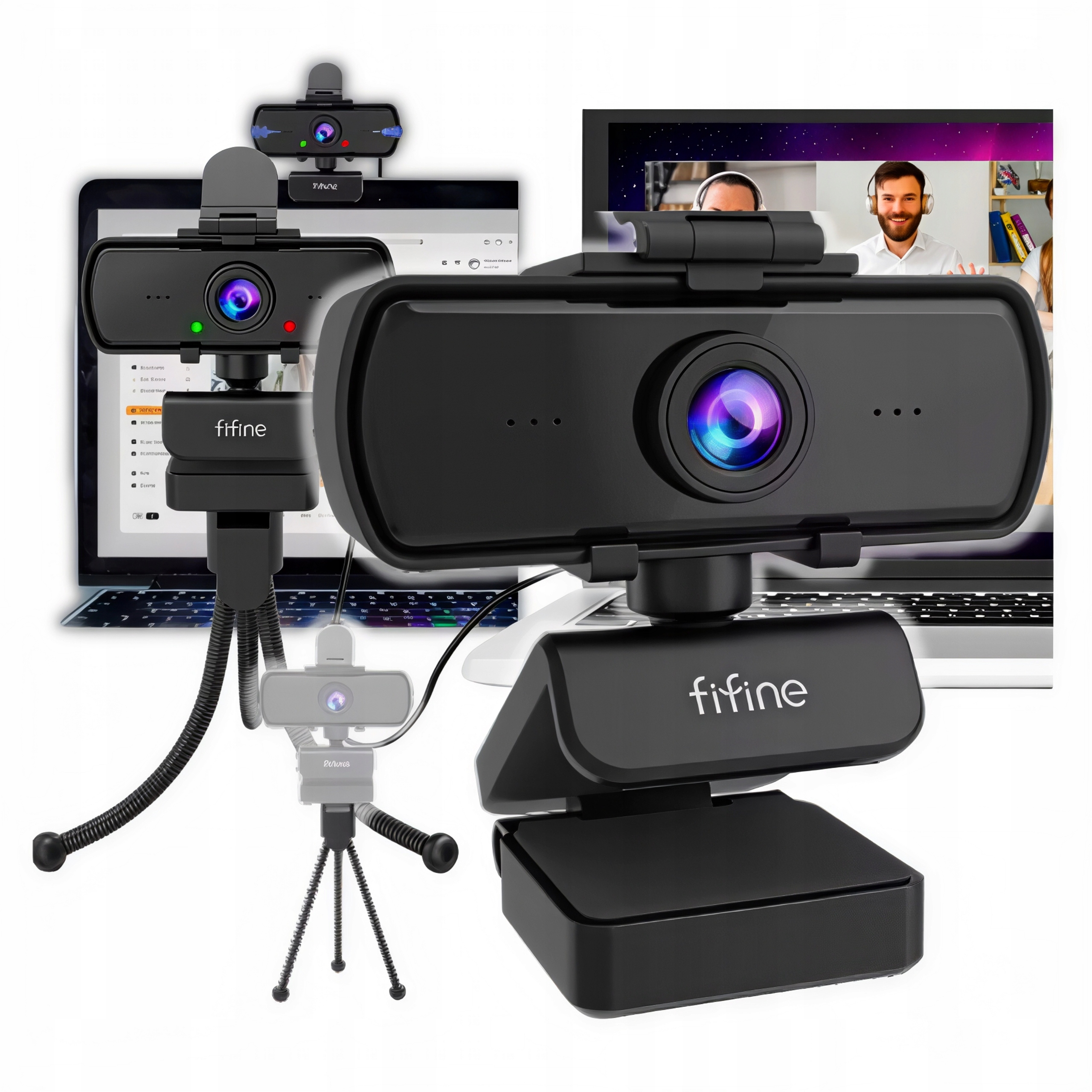 Kamera Kamerka Internetowa Mikrofon Statyw Autofokus Fifine K420 HD1440p