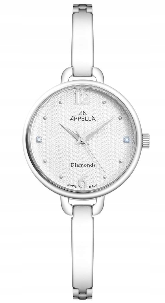 Nové originální dámské hodinky Appella L50003.5173DQ Diamonds stříbrné