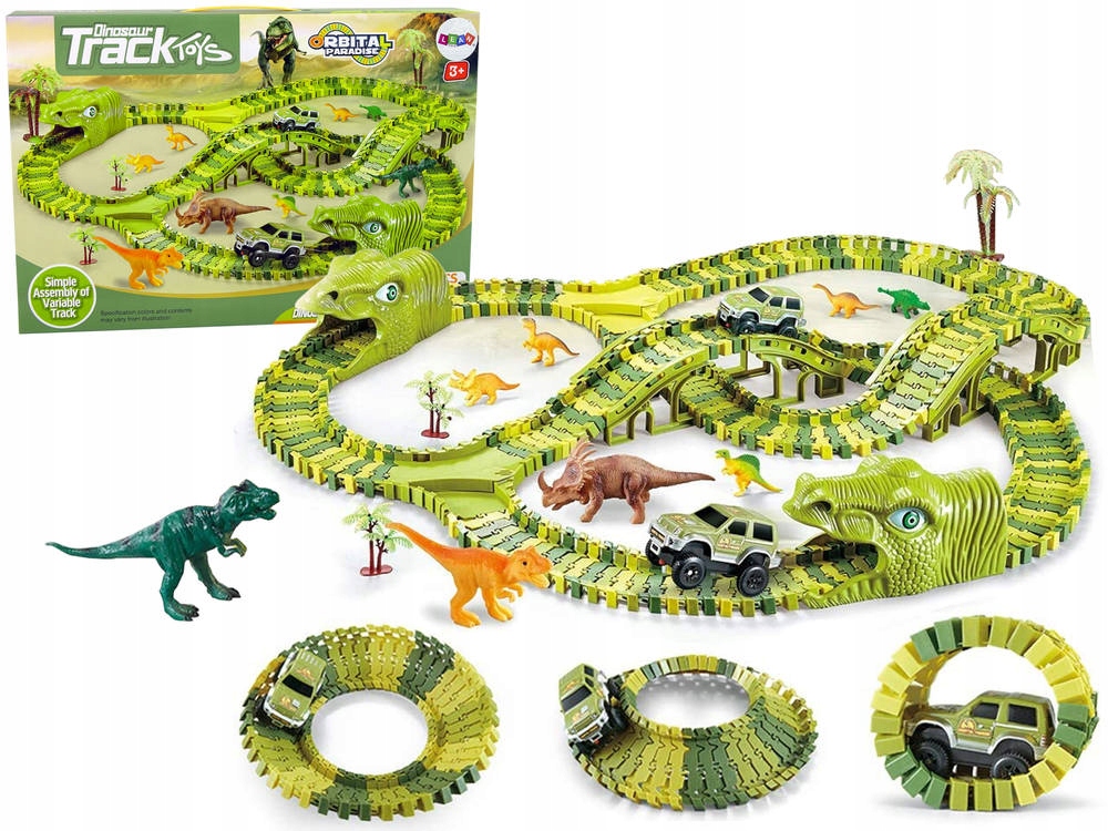 

Tor Wyścigowy Dinozaur Dino Park 271el. XXXL 360cm