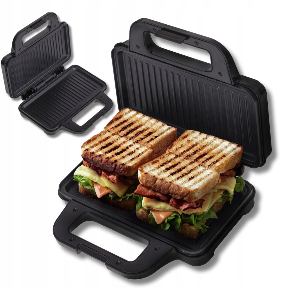 Grill Elektrický opékač toustovač Non-stick 1400W na Vánoce Velký