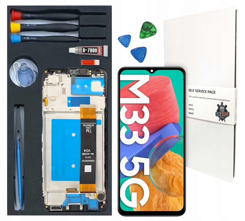 Displej pro Samsung M33 Opravná sada LCD Rámeček Originál Zila