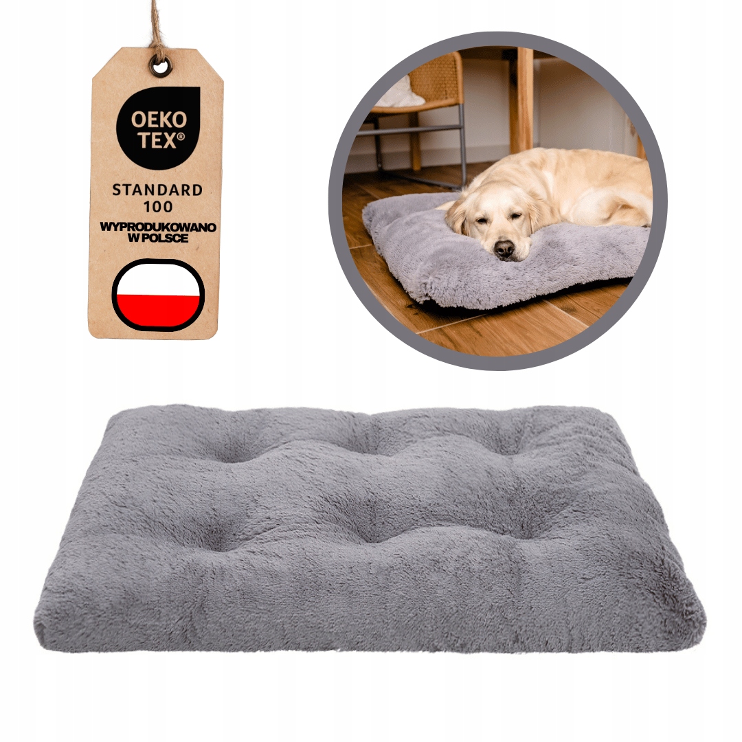 Levně Pelíšek Polštář Šedá Vel XXL – 115 x 75 cm pro psa Mimiko.