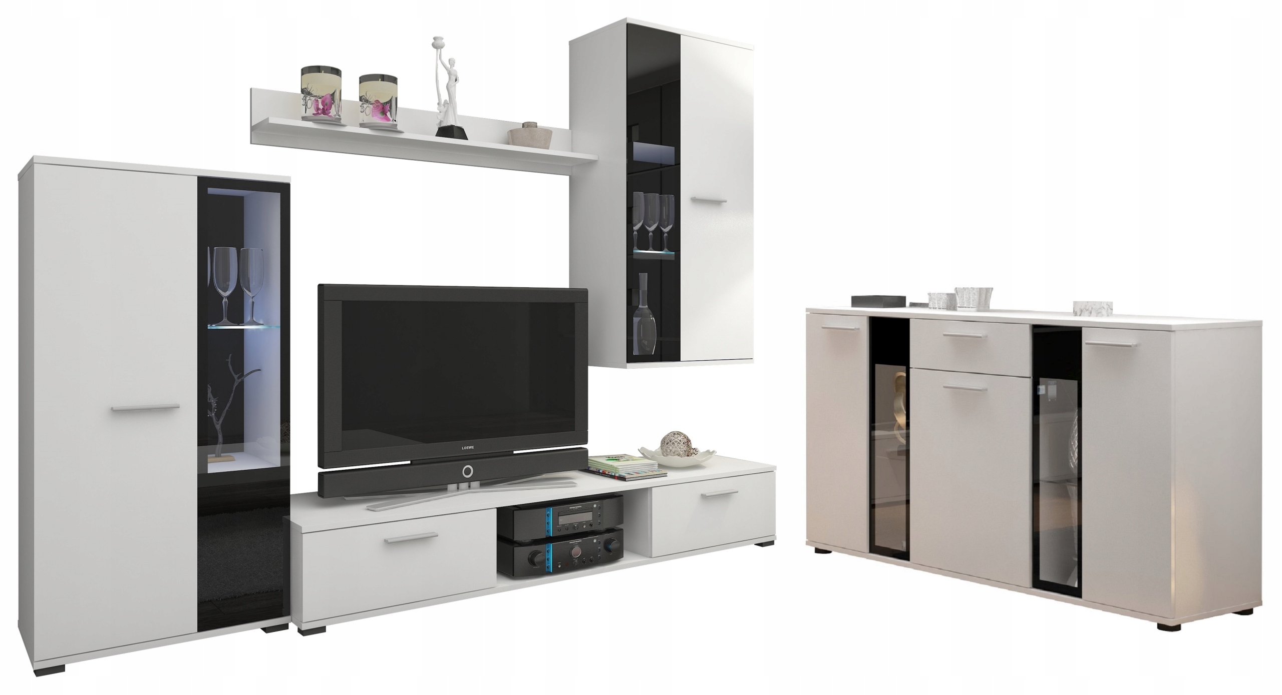 Zestaw Meblościanka + KOMODA SONIA DĄB SONOMA 4Kol Kod producenta Meblościanka SONIA + KOMODA