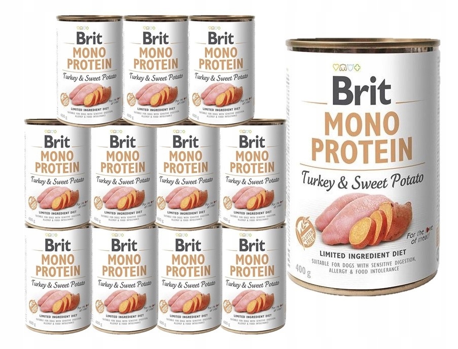 Levně Brit Mono Protein krůta a batáty vlhké krmivo Krůta a batáty 12x400g