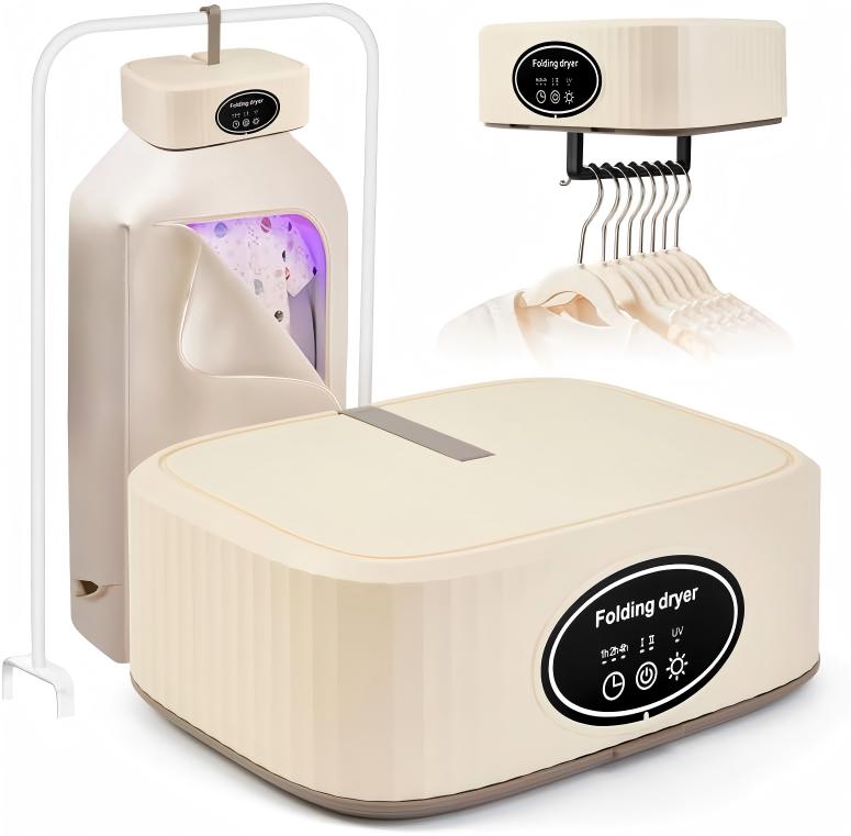 Levně Skládací Elektrická Sušák Na Prádlo 600 W 220 V Horký Vzduch 360°