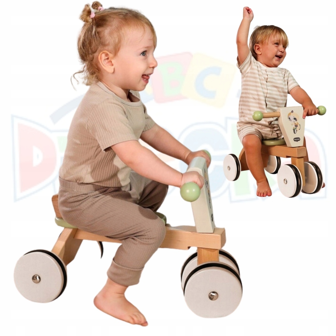 Drewniany Rowerek Biegowy Boho Chic