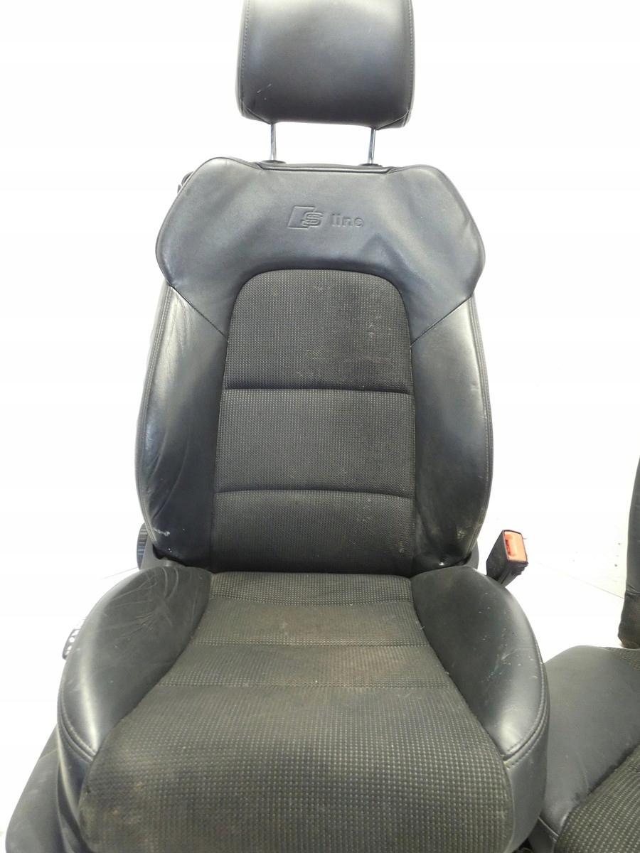 KPL Sitze Sitze AUDI A3 8P 3D 3-Tür S-LINE Halbleder 04-12R GRZANE
