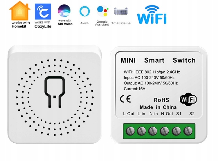 Sterownik Tuya Inteligentny włącznik puszki WIFI