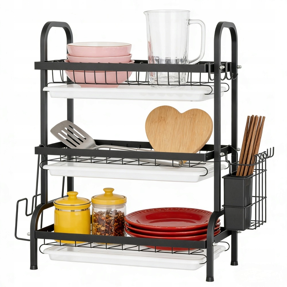 Odkapávač Na Nádobí Odkapávač S Tříúrovňovou Miskou