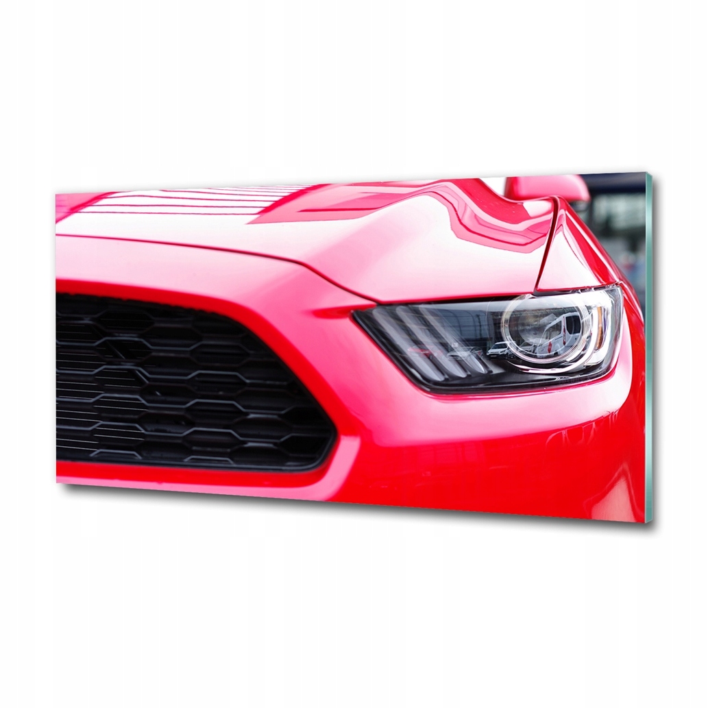 

Szklany obrazek pokój Czerwony mustang