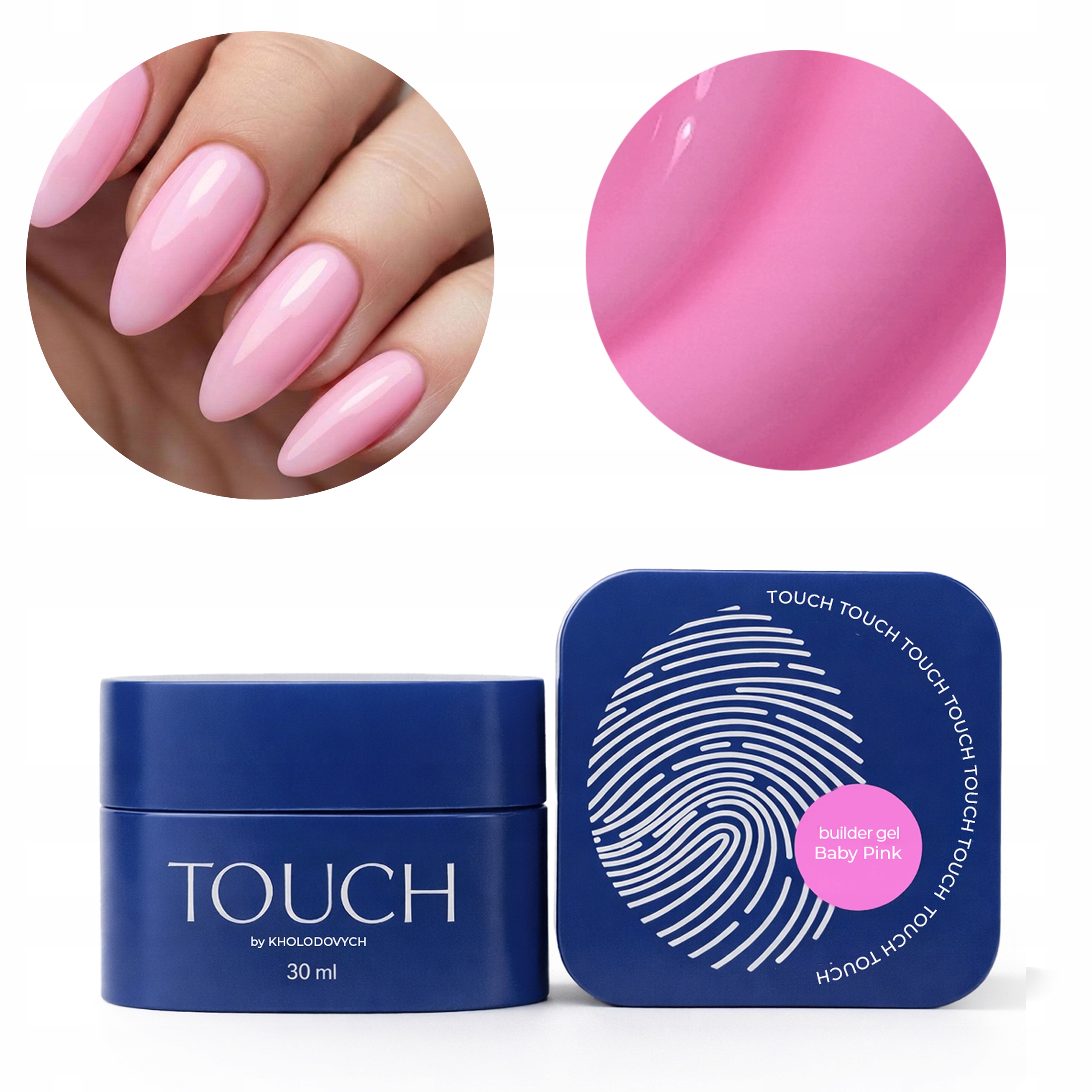 Stavební Gel Pro Prodloužení Builderu Baby Pink Touch – 30 ML