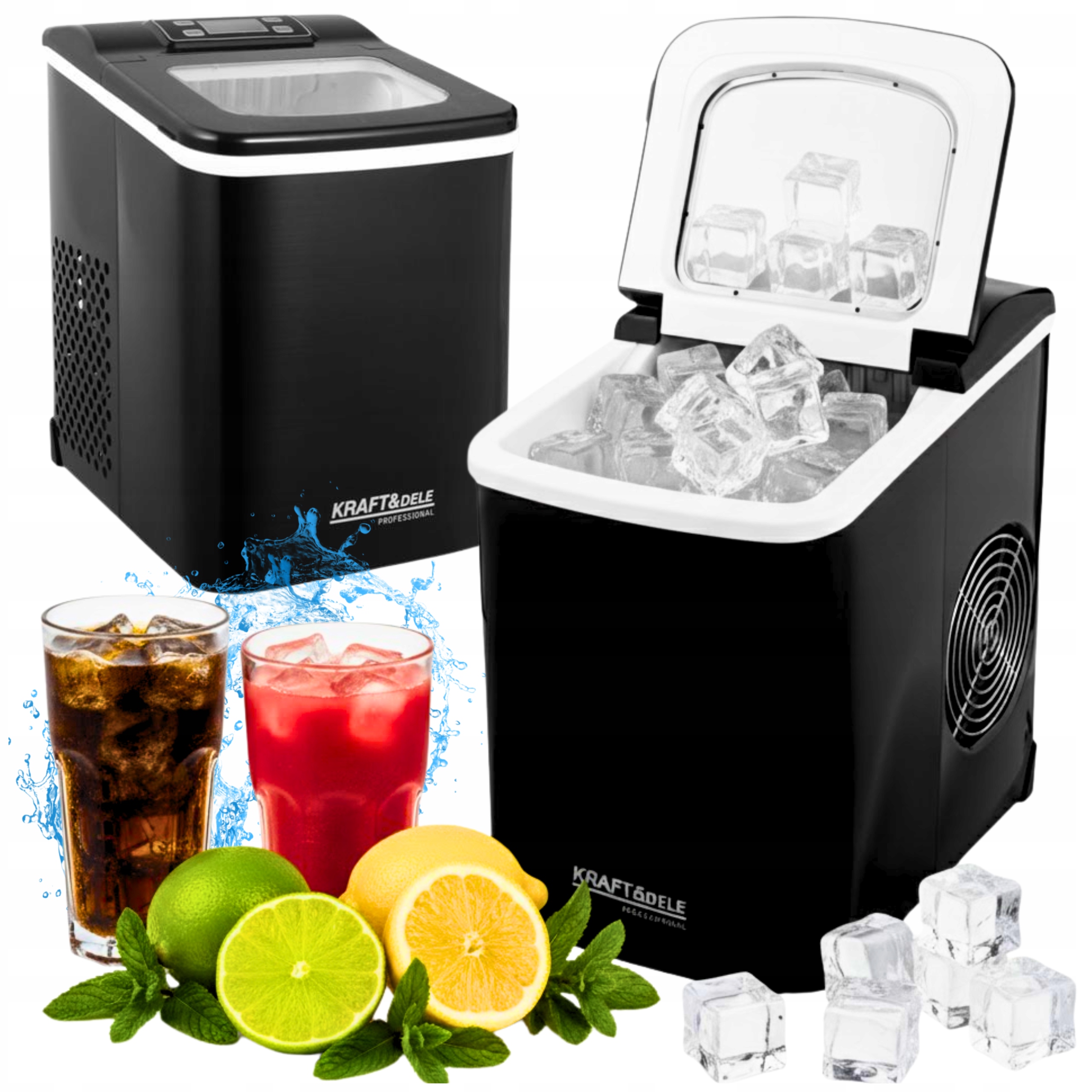 Výrobník Ledu A Kostek Stroj 2 L Pro Domácí Přípravu Velkého Expresního Nápoje 110 W