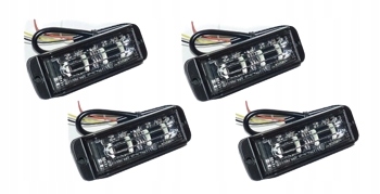 LAMPA 4 LED OSTRZEGAWCZA STROBOSKOPOWA 4SZT.