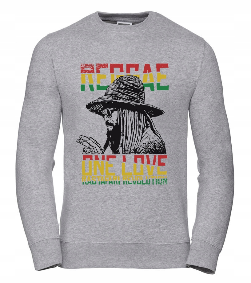Dámská Mikina Reggae One Love, velikost XL, šedá