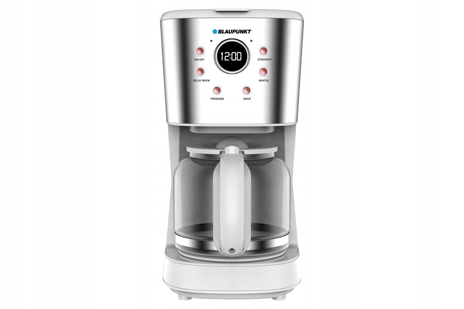 Překapávací kávovar Blaupunkt CMD802WH na kávu se skleněnou konvicí