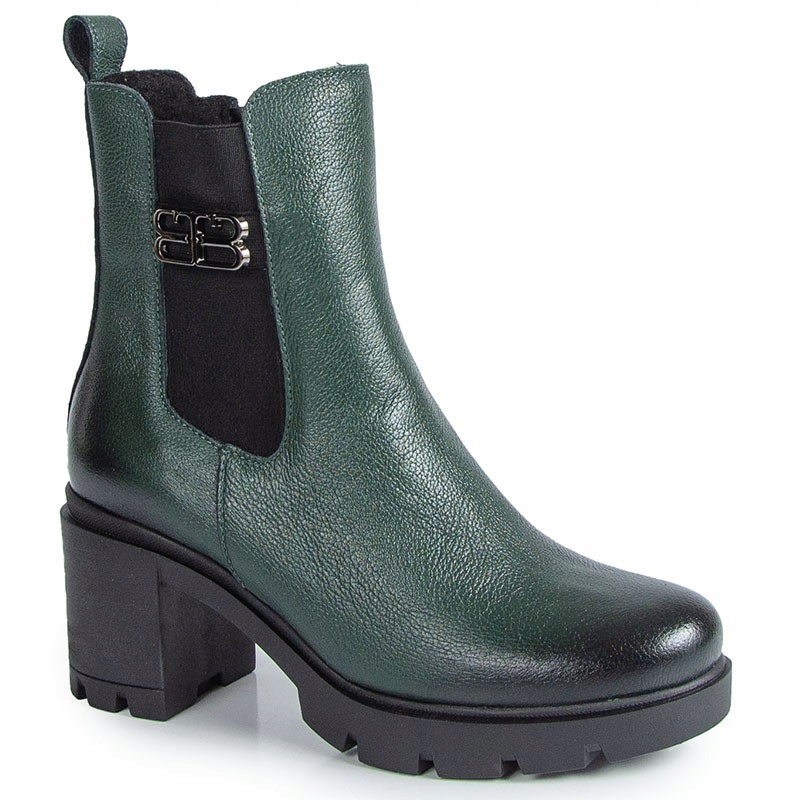 Lemar 60397 Zelené Kožené Kotníkové Boty 38