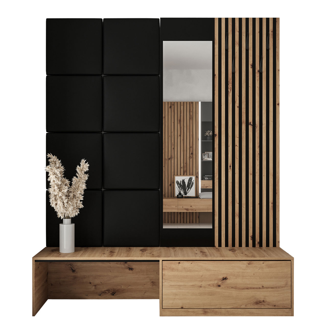 

Garderoba Perkoz meble Panel tapicerowany 8 szt.