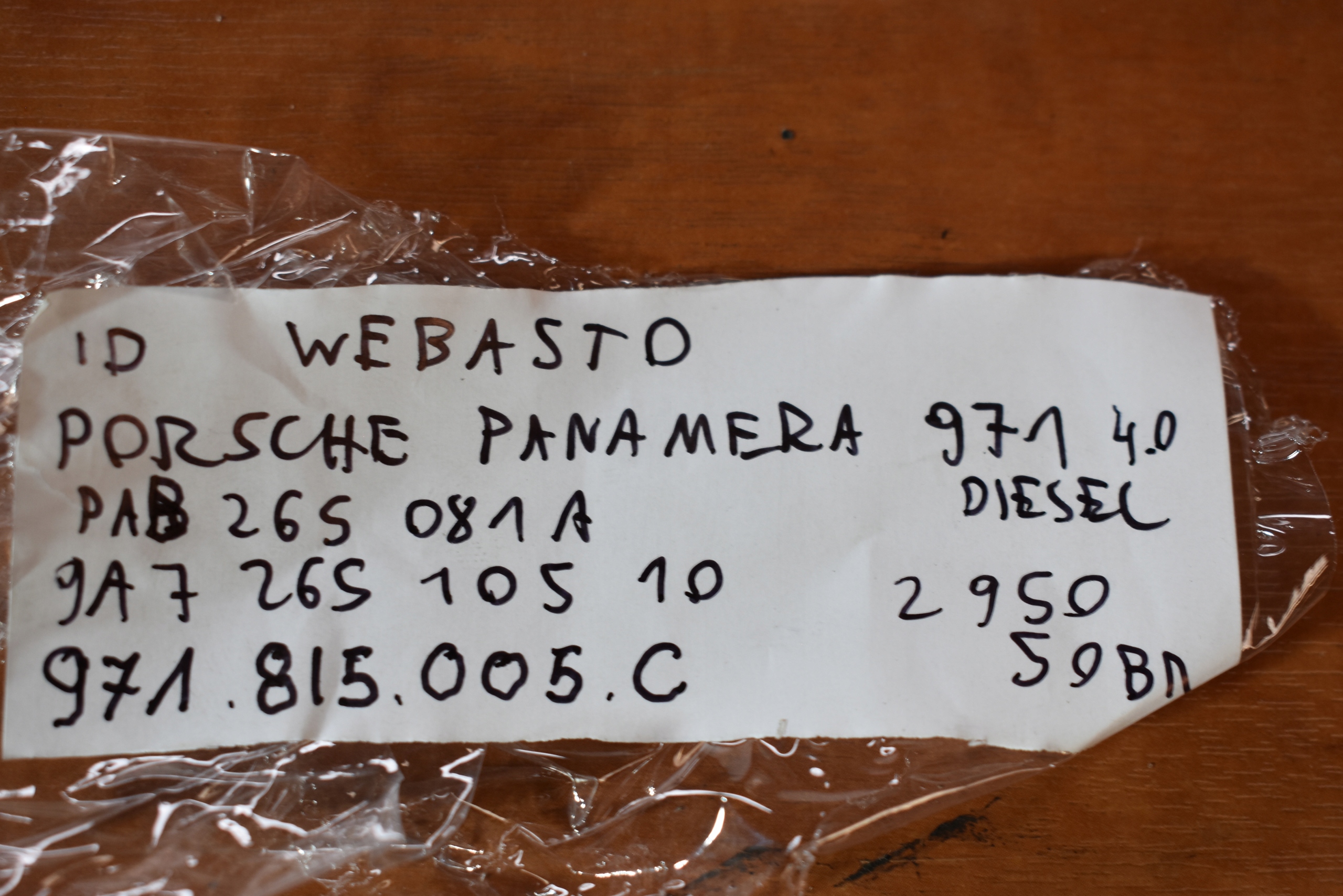 IDEALNE WEBASTO PORSCHE PANAMERA 971 4.0 DIESEL 1