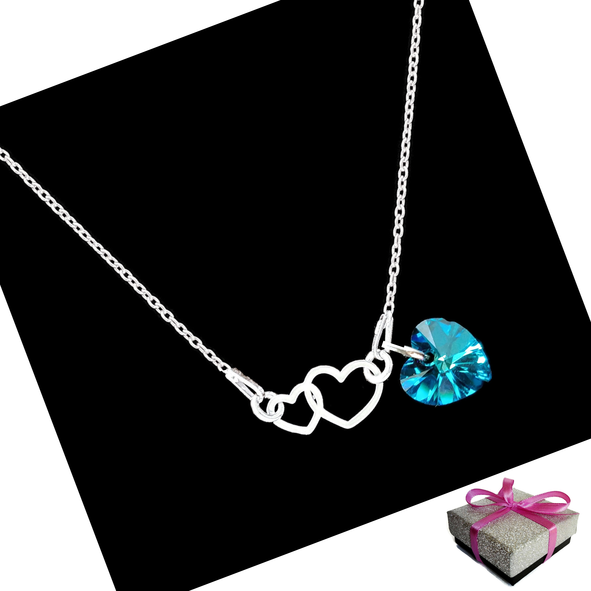 

Naszyjnik Serca Serce Oceanu Swarovski Srebro 925