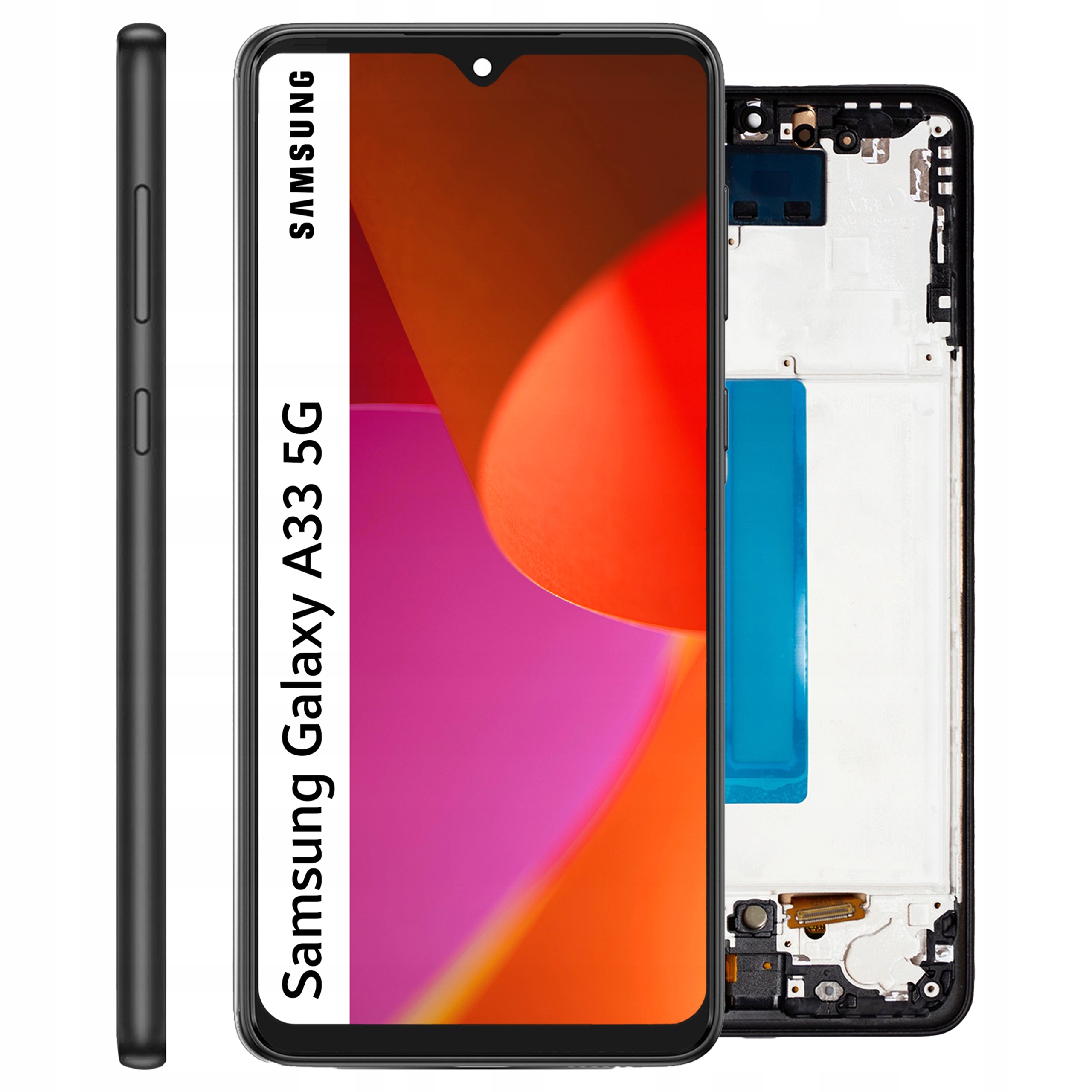 SM-A336E SM-A336B/DS LCD pro Samsung A33 5G Displej Rámeček Obrazovka Oled