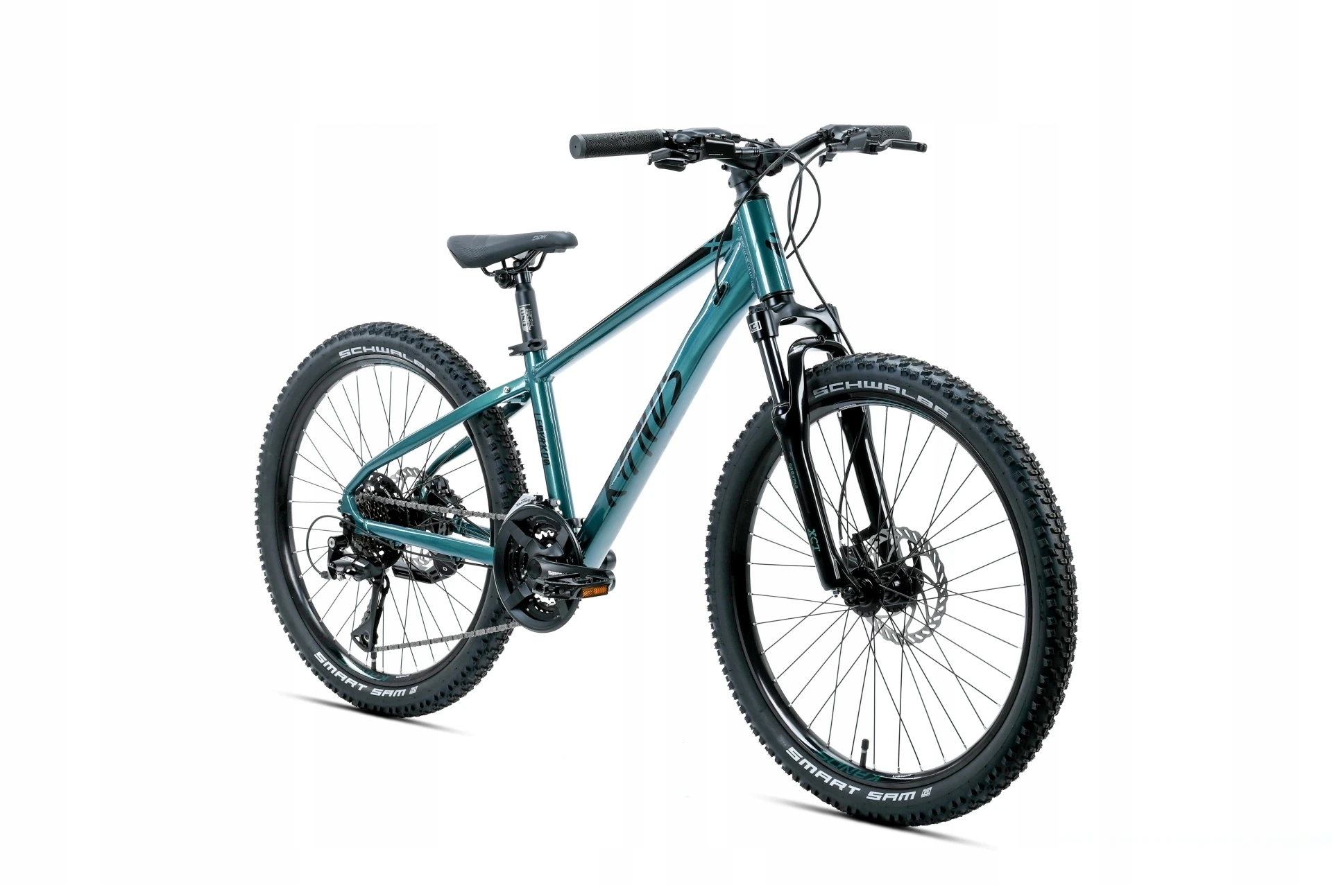 Rower młodzieżowy Mtb 24 Kands Leopardo Alu hydraulika ciemnozielony 2026