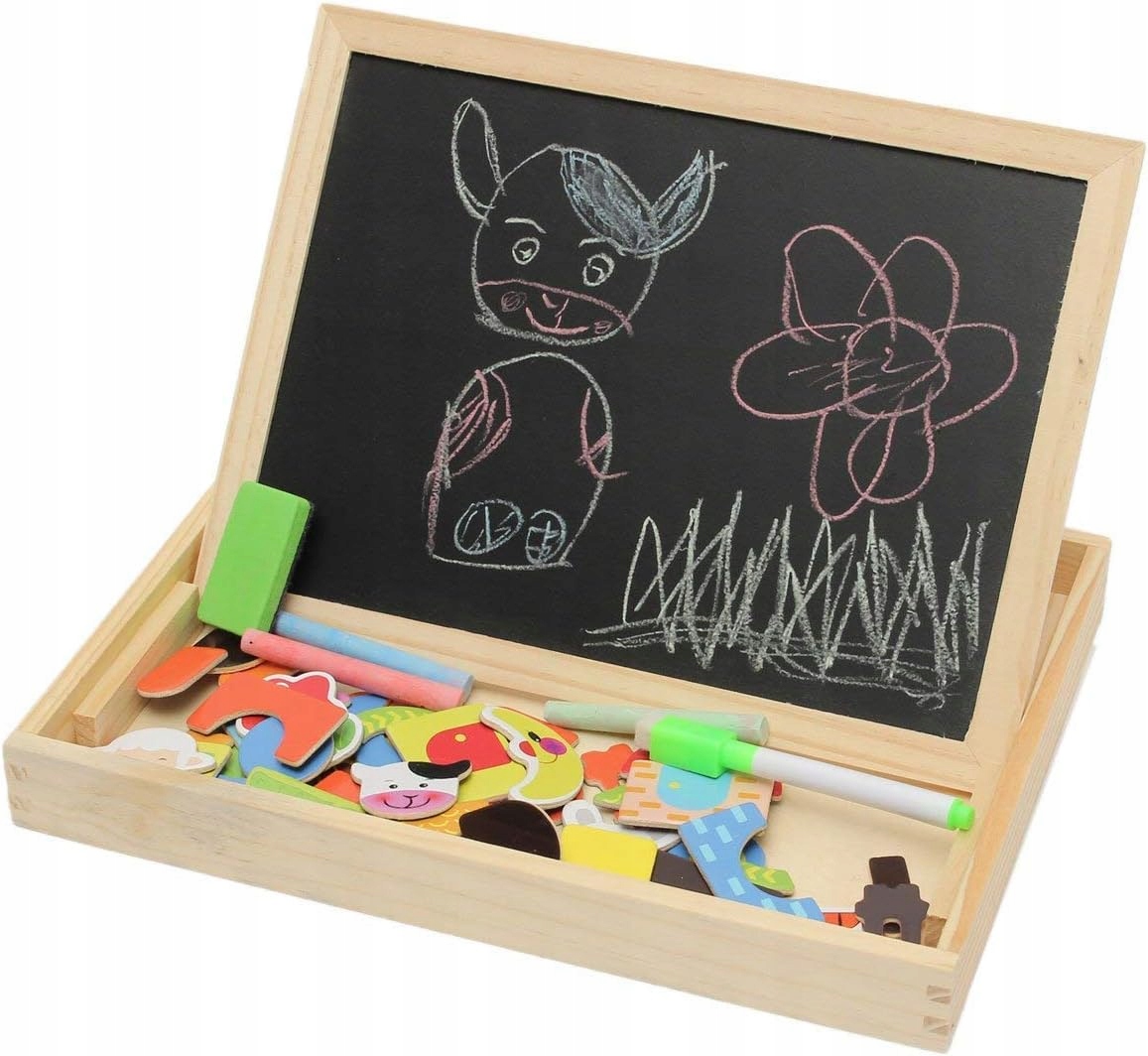 TABLICA MAGNETYCZNA EDUKACYJNA DUŻA WIELOFUNKCYJNA DLA DZIECI PREZENT Marka PrzydaSie