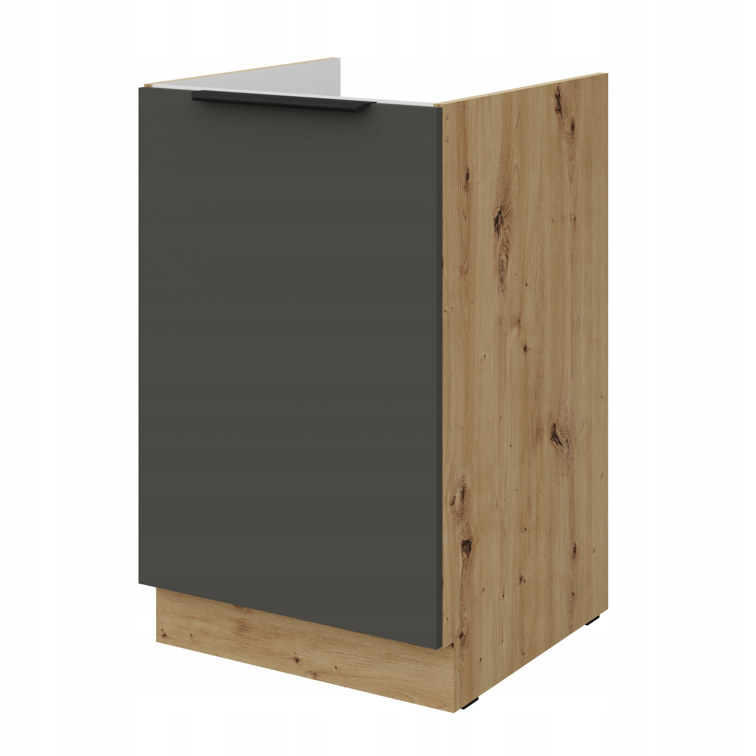 Kuchyňská skříňka pod dřez, stojící kuchyňská skříňka 50 cm Grafit matná