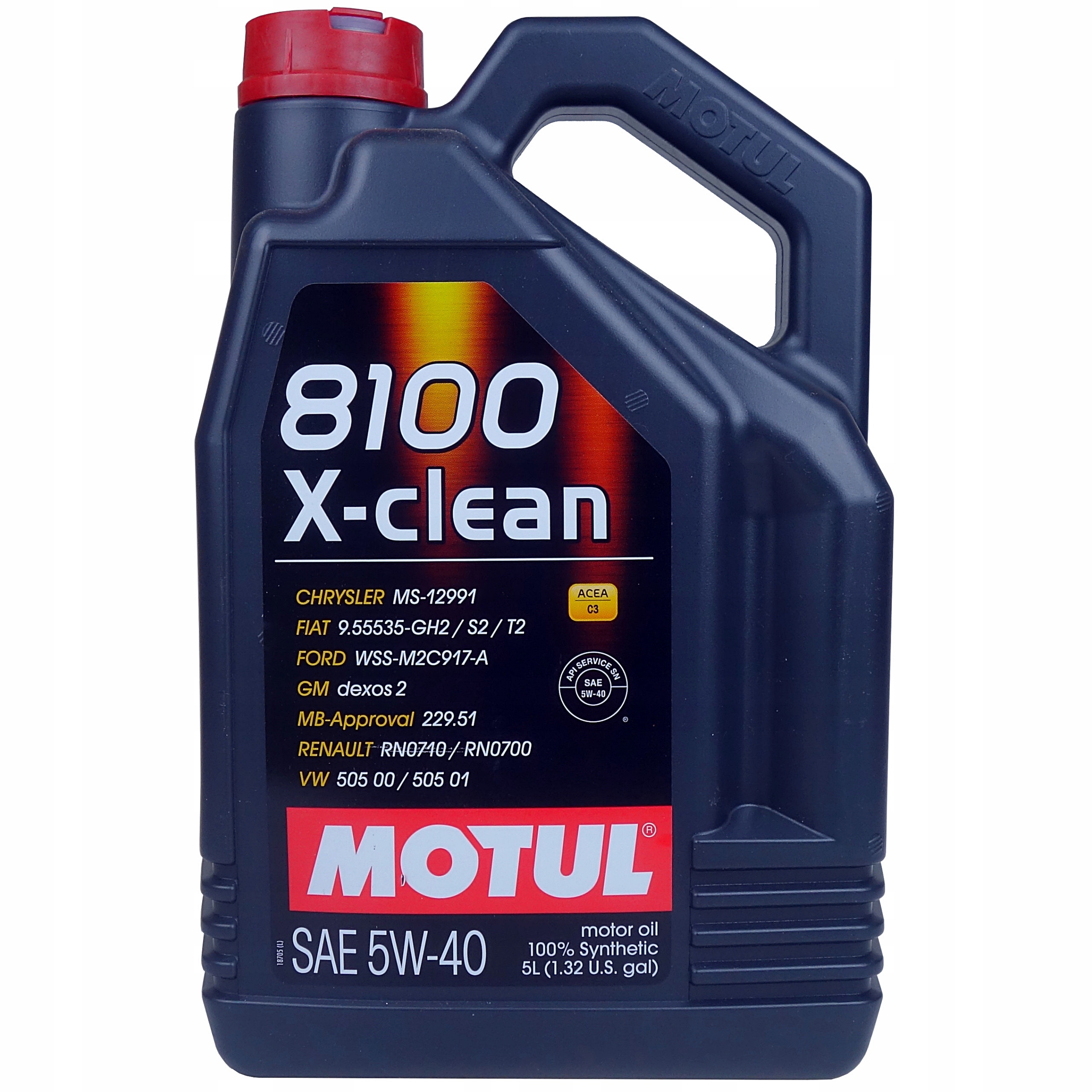 Olej silnikowy Motul 8100 X-clean 5L 5W-40 Zawieszka