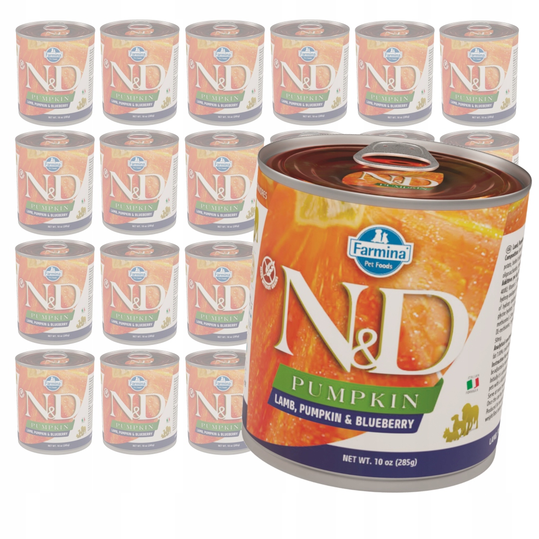 Levně Farmina N&d Dog 24x285g Vlhké Krmivo pro psy Jehněčí s dýní a borůvkou
