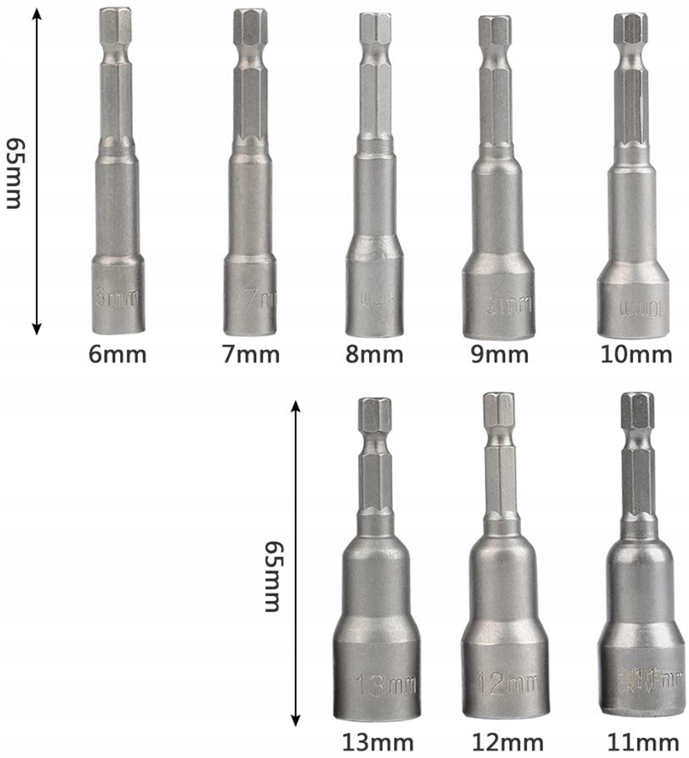 KLUCZ MAGNETYCZNY NASADKA FARMER MAGNES 1/4 6-13MM WKRĘTARKI WIERTARKI 8EL Rodzaj klucza nasadowy