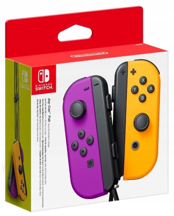 Joy-con Pair Ovladače Neon Purple/neon Orange Nintendo Switch Nové